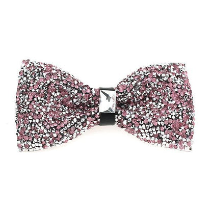 Men Bowtie Diamond Luxury Crystal Gem Tie Fashion Wedding Party Neckwear Banquet
