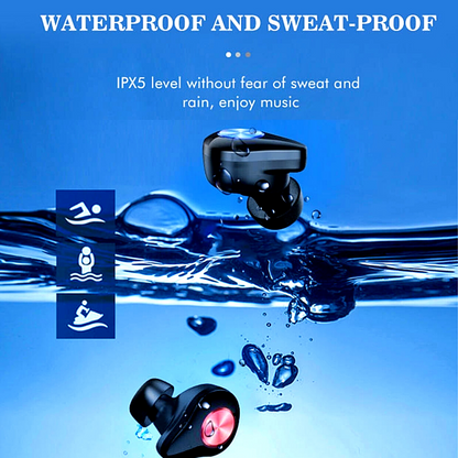 Wireless Earbuds Bluetooth 5.0 Waterproof Headset Headphones Noise Cancellation