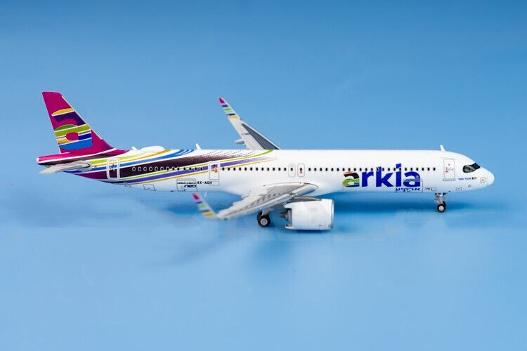 1:400 JC Wings Arkia AIRBUS A321neo Passenger Airplane Diecast Aircraft Model