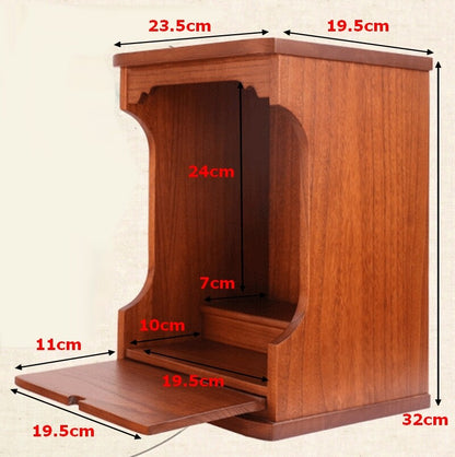 Paulownia Wood Buddhist Altar Butsudan Shrine God Zen House Enshrinement
