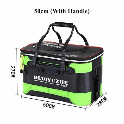Fishing Bag Thicken Folding Bucket Portable Live Box Storage Outdoor Waterproof