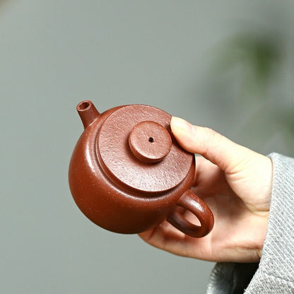 Dezhong Pot Marked Ball Shaped Infuser Holes Real Yixing Zisha Clay Teapot 170ml