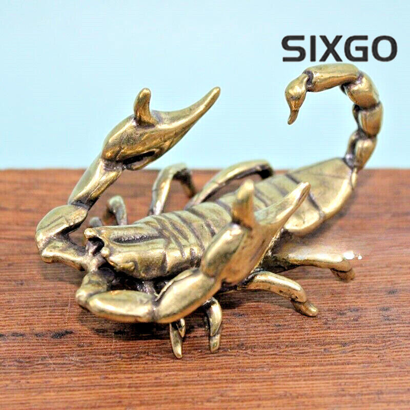 Animal Brass Scorpion Statue Ornament House Table Decoration Statue Toys