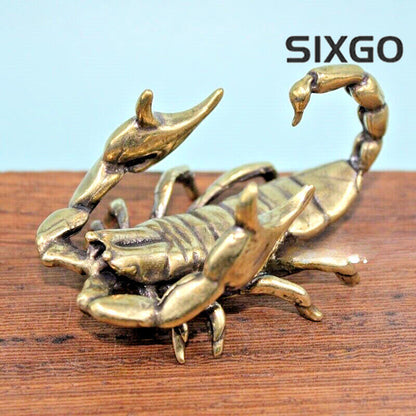 Animal Brass Scorpion Statue Ornament House Table Decoration Statue Toys