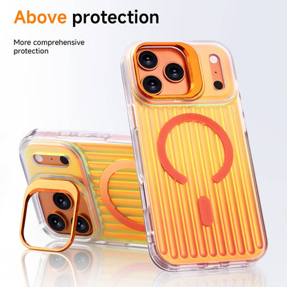 For iPhone 17 16 15 14 Pro Max 13 Case Magnetic with Camera Lens Protector Stand
