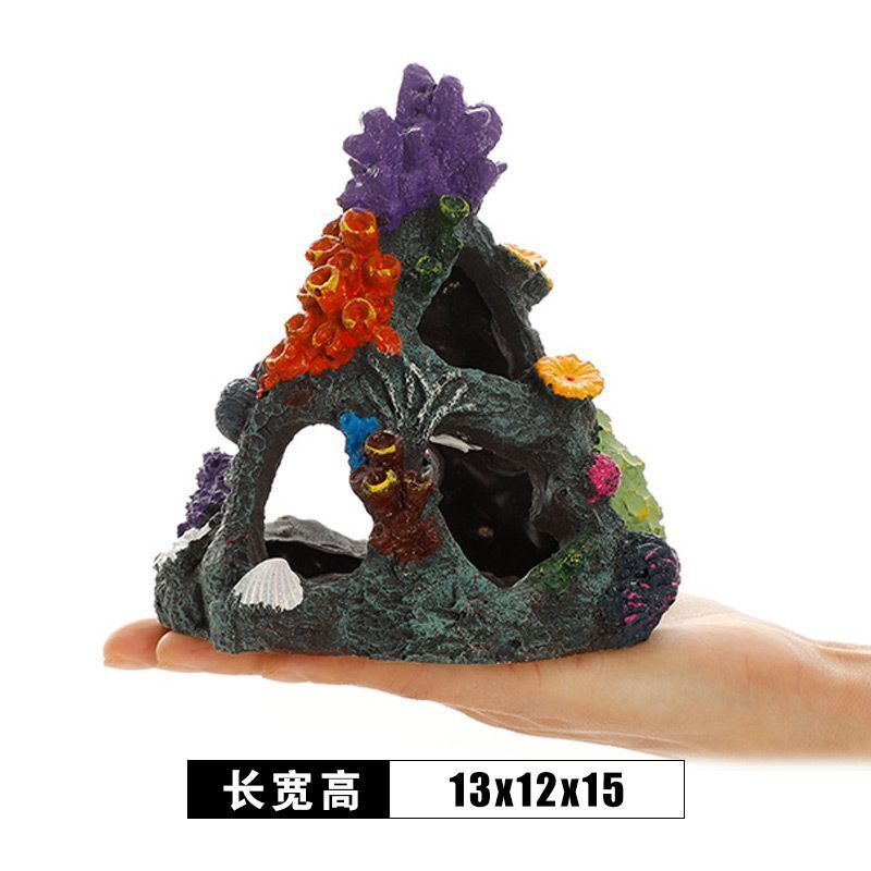 Aquarium Ornaments Ceramics Fish Tank Shrimp Landscape Purple Sand Pottery Decor