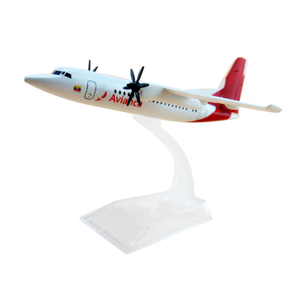 1/200 Air White Colombia Avianca FOK F50 Airlines Diecast Model Plane Display w
