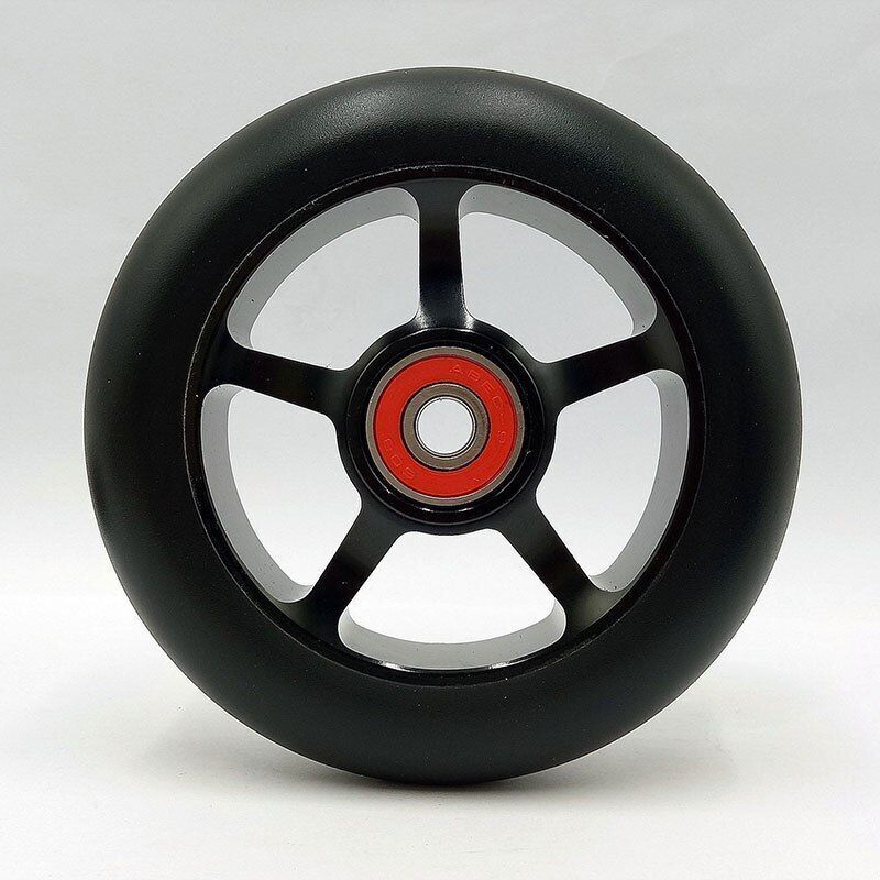 4pcs Stunt Scooter Wheels 100mm Aluminum Alloy Hub High-elastic PU Skates Wheels