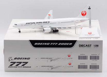 1:200 JC Wings JAPAN AIRLINES BOEING B777-200ER Flap Down Plane Diecast Model
