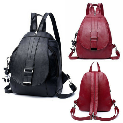Women's Ladies PU Leather Backpack Travel Handbag Satchel Rucksack Shoulder Bag