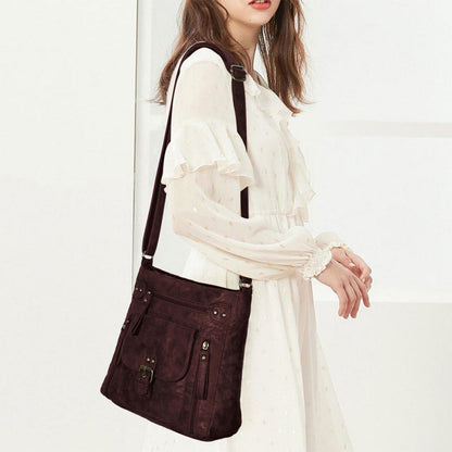 Fashion One Shoulder Bag Retro Small Square Bag Shoulder Tote Bag for Women