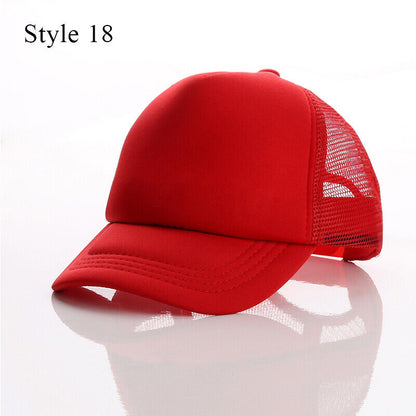 Parent-child Sun Hats Travel Soild Color Caps Baseball Caps Children Classic