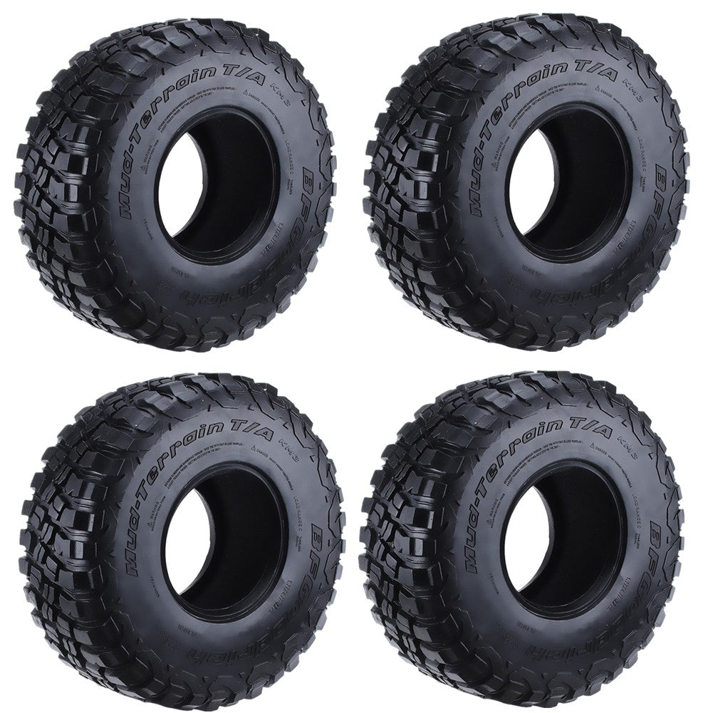 4Pack 1/10 RC Car 2.2'' Rubber Tire Tyre Cover For Axial SCX10 TRX4 D90 90046