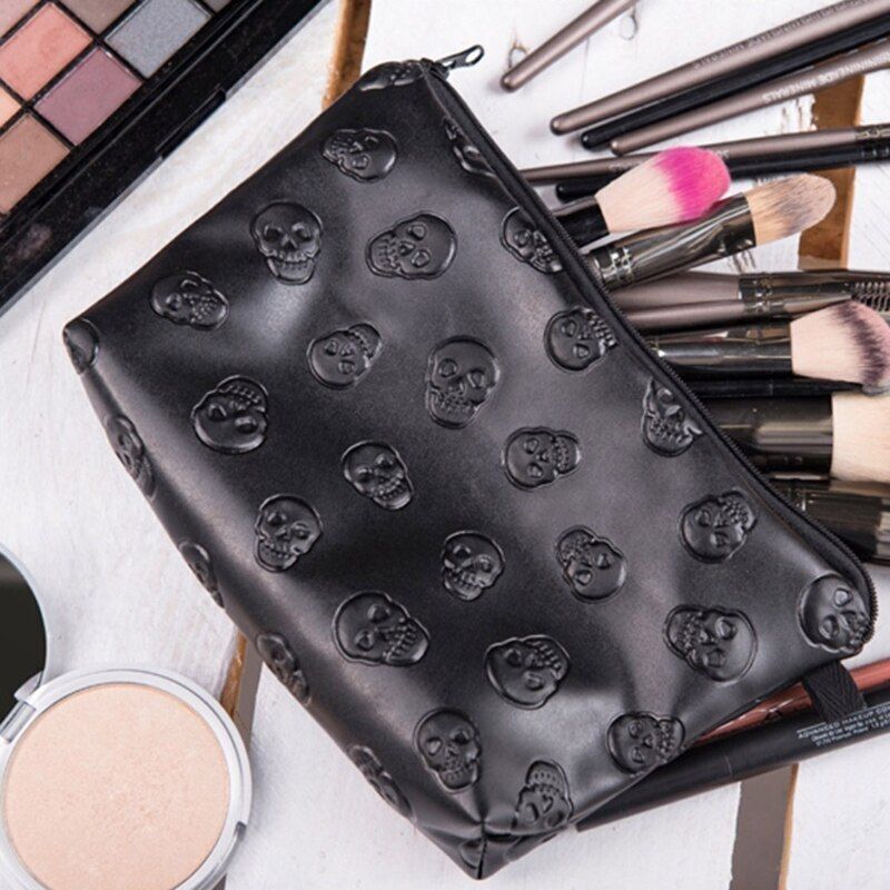 Waterproof Cosmetic Makeup Bag Organizer Pouch Pencil Case Handbag 17.5x5x12.5cm