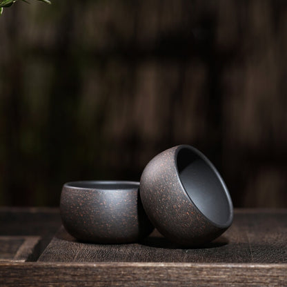 2pcs/lot Handmade Tea Cup Chinese Kungfu Tea Cup Real Yixing Zisha Purple Clay