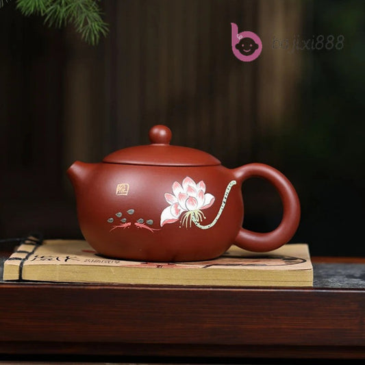 Yixing Purple Clay Tea Kettle Handmade Filter Teapot Chinese Zisha Puer Tea Set