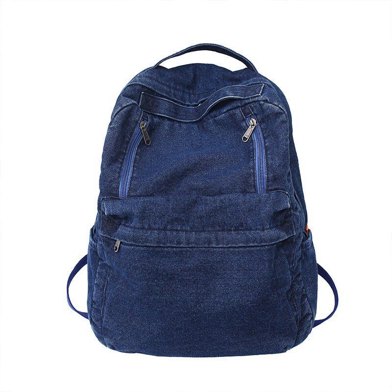 Vintage Backpack Traveling Bag Student Zipper School Bag 30*13*35 CM Leisure 1PC