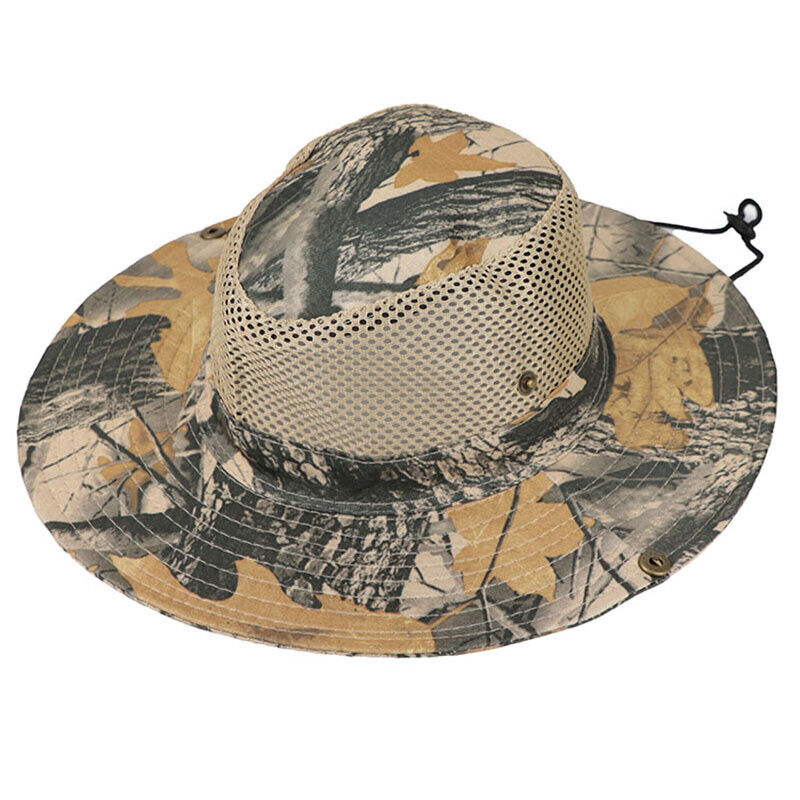 Summer Bucket Boonie Hat Fishing Sun Brim Cool Mesh Top Garden Outdoor Cap Hats