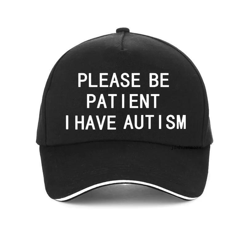 Please Be Patient I Have Autism Letter Print Baseball Cotton Hat Cap Men Women