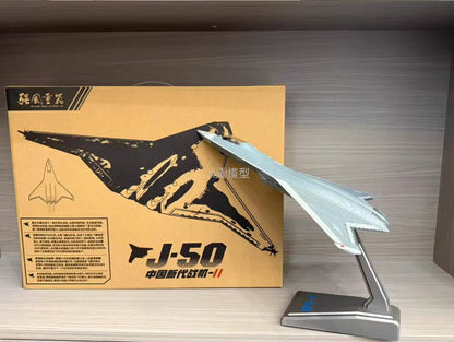 1:64 36CM CHINA J-50 The Sixth-generation Stealth Fighter Jet Diecast Model