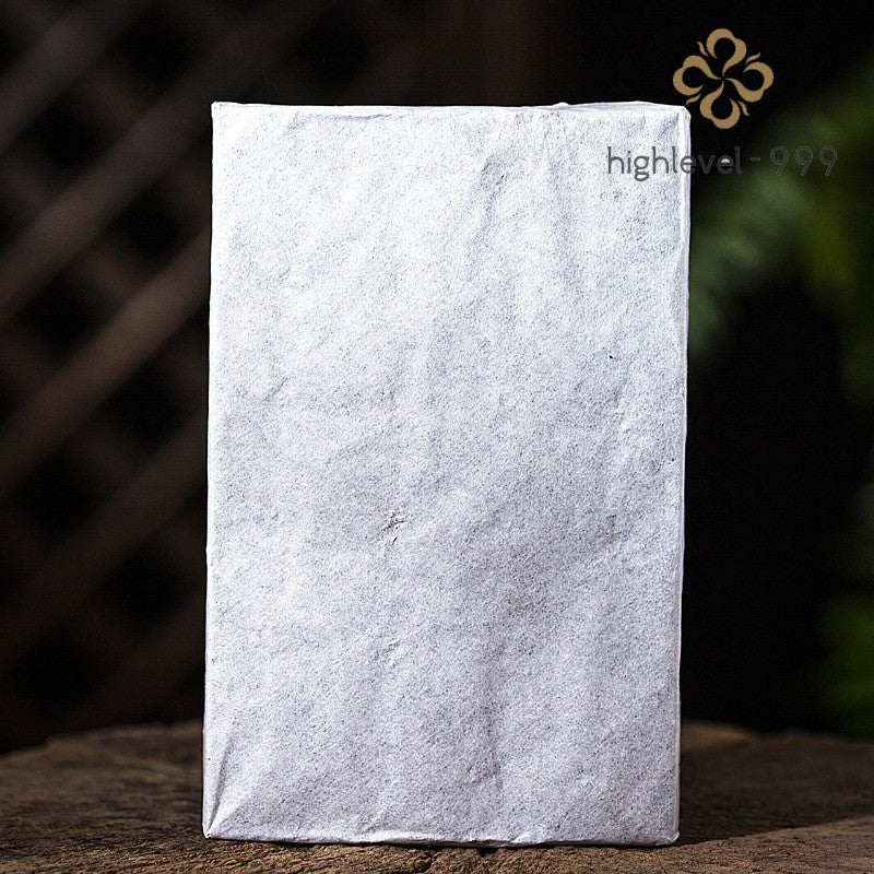 250g Ripe Pu'er Tea Brick Yunnan Menghai Amber Golden Brick Ancient Tree Tea