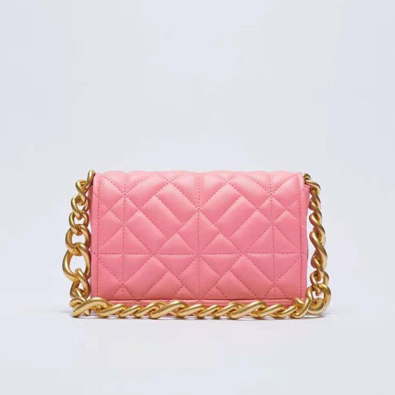 Soft Leather Chain Shoulder Bag Purse Handbag Clutch Tote High Quality S/L Sizes