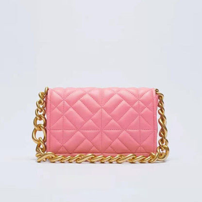Soft Leather Chain Shoulder Bag Purse Handbag Clutch Tote High Quality S/L Sizes