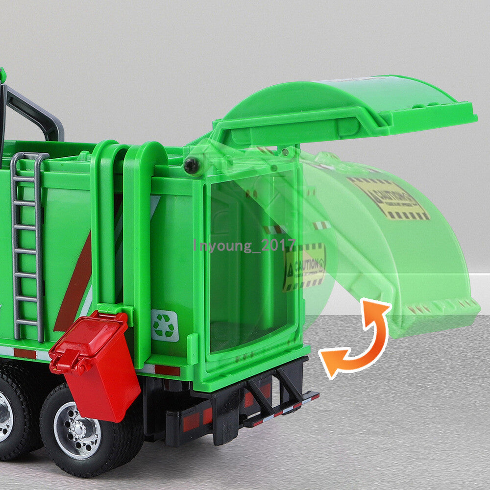 Garbage Truck Toys for Boys Diecast Vehicle Model Toy Car with Light Sound