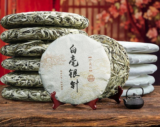 500g FuDing White Tea Cake Silver Needle Bai Hao Yin Zhe Beeng tea