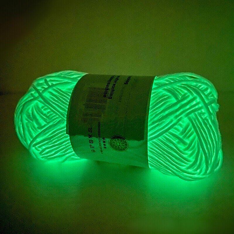 Hat Wool Yarn Functional Yarn Knitting Material Scarf Accessories Luminous DIY