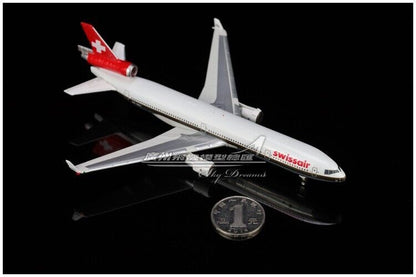 1:400 Phoenix Swissair McDonnell Douglas MD-11 Passenger Airplane Diecast Model