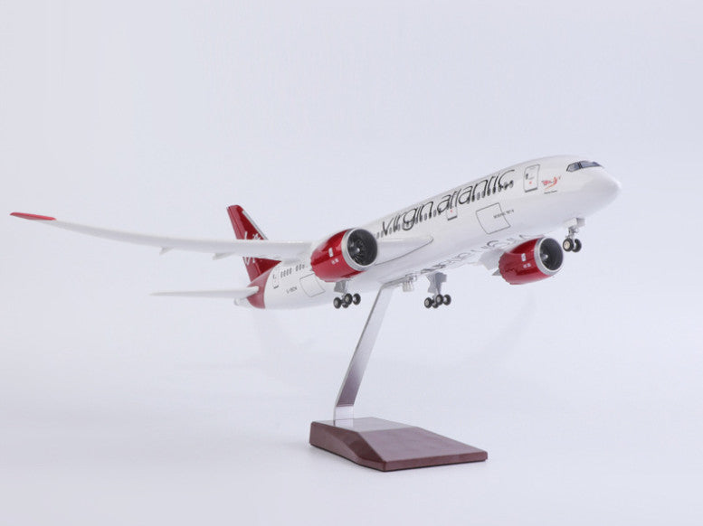 1:130 43CM Virgin Atlantic BOEING 787 Airplane Landing Gear Resin Aircraft Model