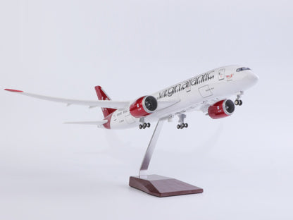 1:130 43CM Virgin Atlantic BOEING 787 Airplane Landing Gear Resin Aircraft Model