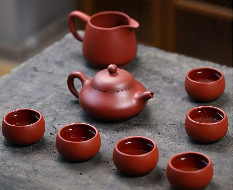 Original Ore Real Yixing Zisha Dahongpao Clay Tea Set Pot Pitcher Cup Handmade