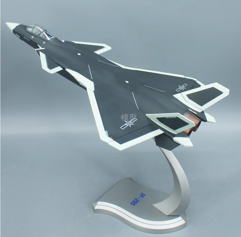 1:48 44CM J-20S Stealth Fighter Plane Aircraft Diecast Military Airplane Model