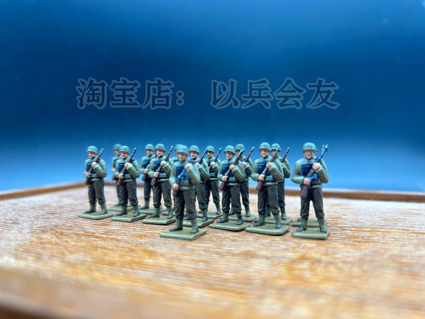 1/72 15Pcs World War II US soldier model Normandy landing