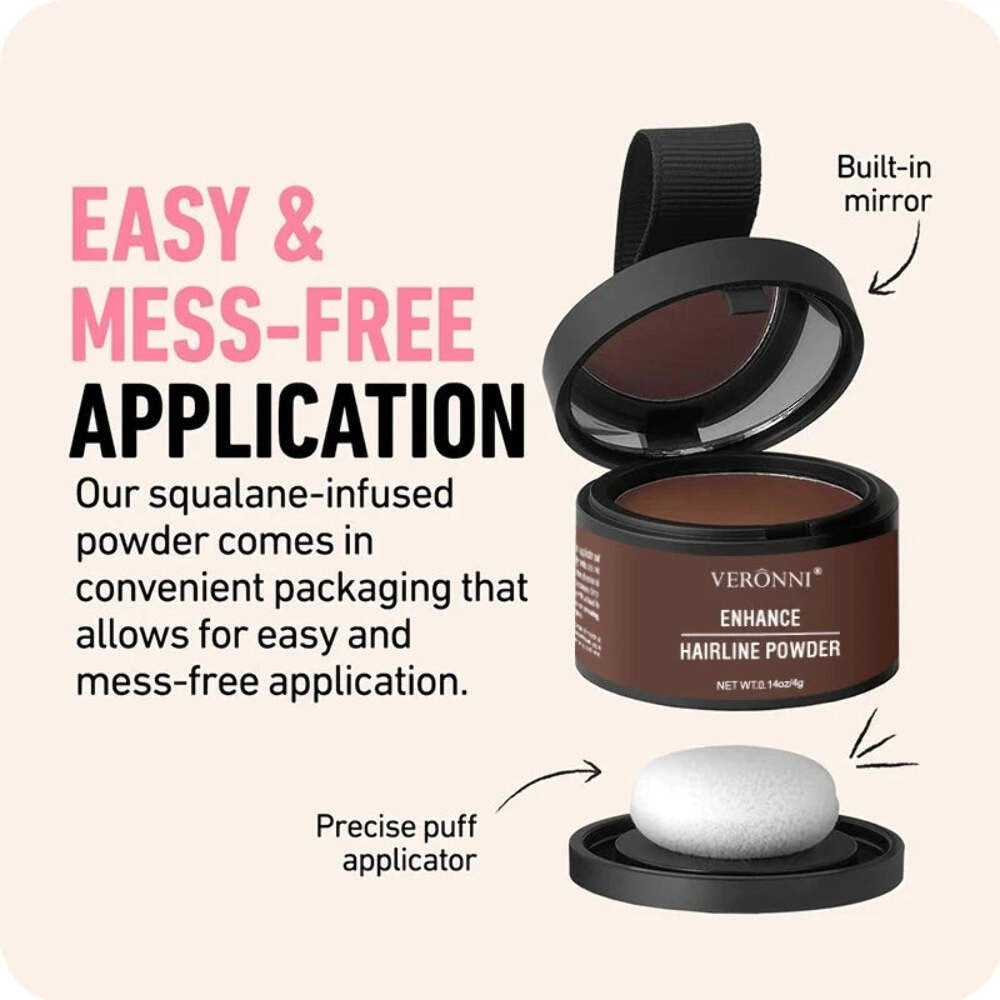 Hairline Shadow Powder 4g | Black Root Cover Up Concealer