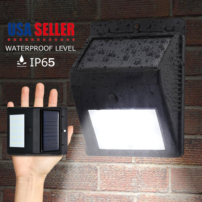 Lampara Solar Luces Solares De Seguridad Para Exteriores Luz 20 LED De Pared US