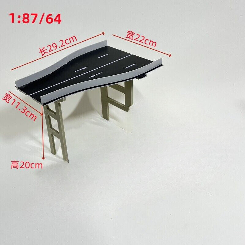 1/64 /150 Scale Diorama City Highway Street Road Bridge Model Scene Viaduct Toys