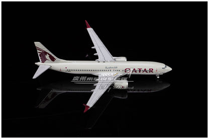 1:400 GeminiJets QATAR BOEING B737 MAX 8 Airplane Diecast Plane Aircraft Model