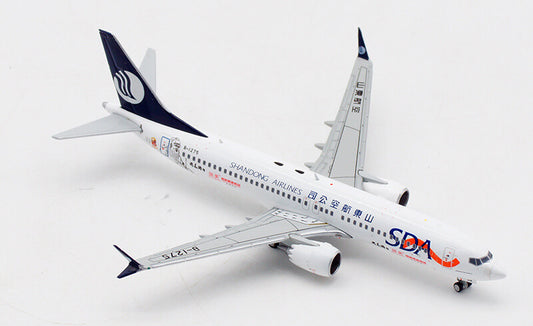 JC Wings SDA Shandong Airlines B737-8MAX B-1275 1：400 plane Pre-builded Model