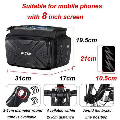 Electric Scooter Bag Phone Holder Waterproof Accessories Bicycle Front 3L 4L 5L