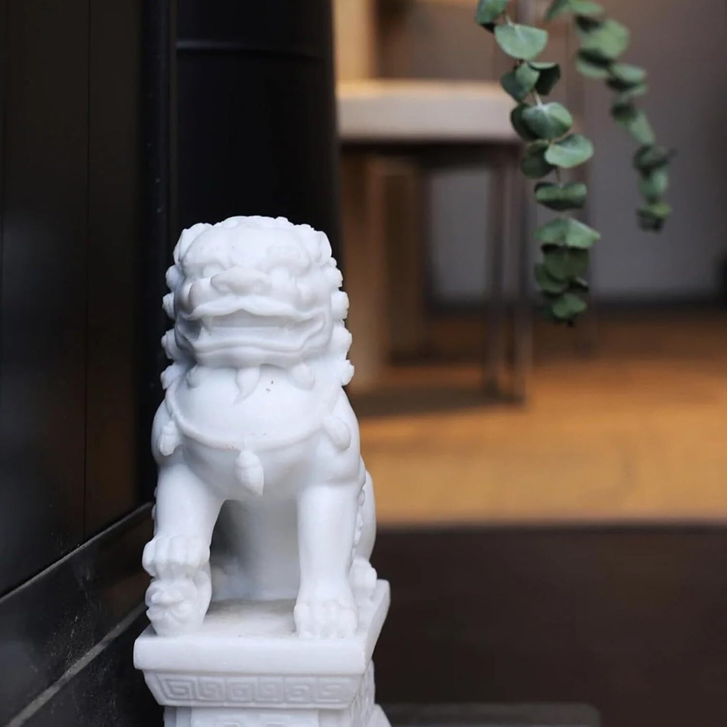 Foo Dogs Statues Pair Chinese Fu Foo Dogs Guardian Lion Statues 7in/18cm
