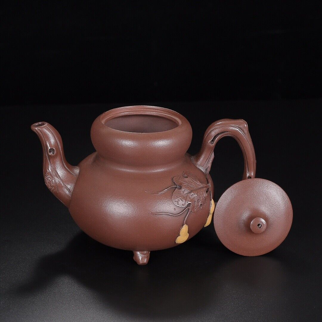 Chinese Yixing Zisha Clay Handmade Exquisite Teapo （福禄 底款：汪寅仙）