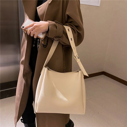 2 Sets Totes Bag PU Leather Shoulder Bags Women Female Travel Bag Lady Bag