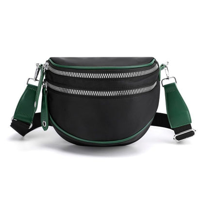 Shoulder Bag Nylon Wide Strap Crossbody Bag Waterproof Soft Small Purse Handbags