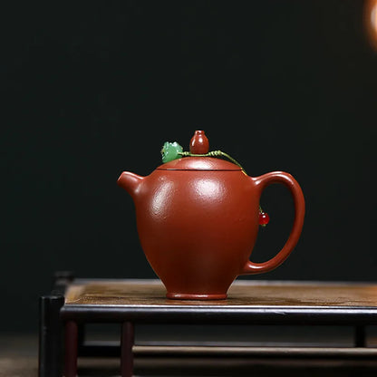 110ml Chinese Yixing Tea Infuser Kettle Handmade Zisha Tea Set