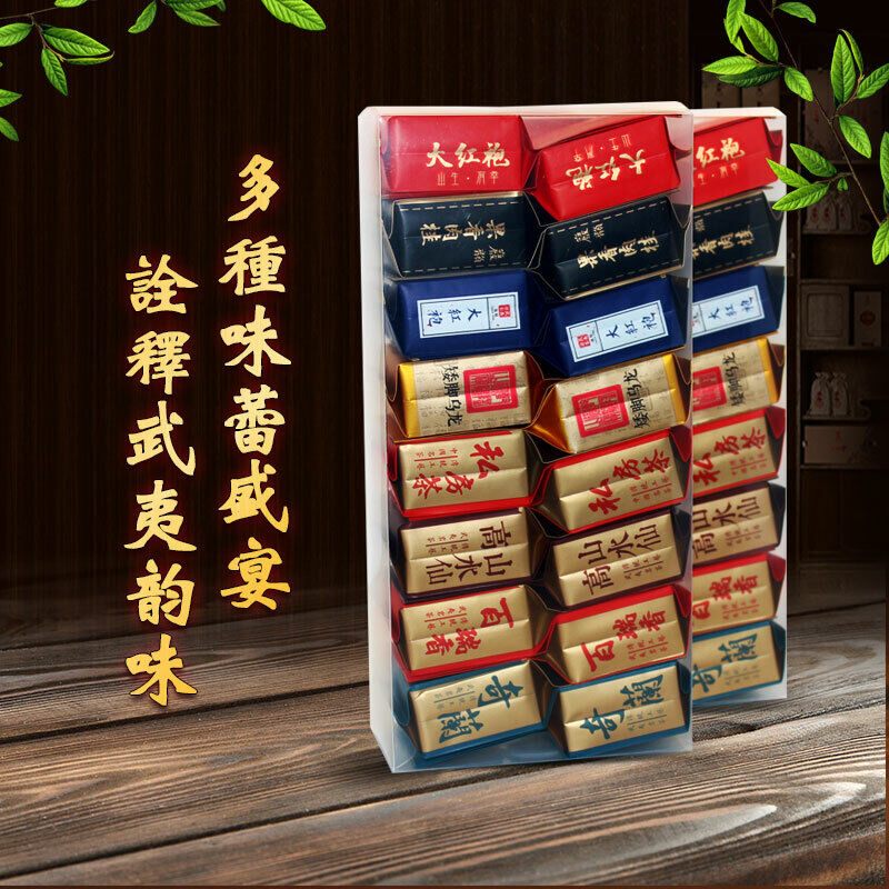 8 types of Wuyi rock tea, oolong tea, Dahongbao QueShe, narcissus, Lu Gui, Huangguanyin-