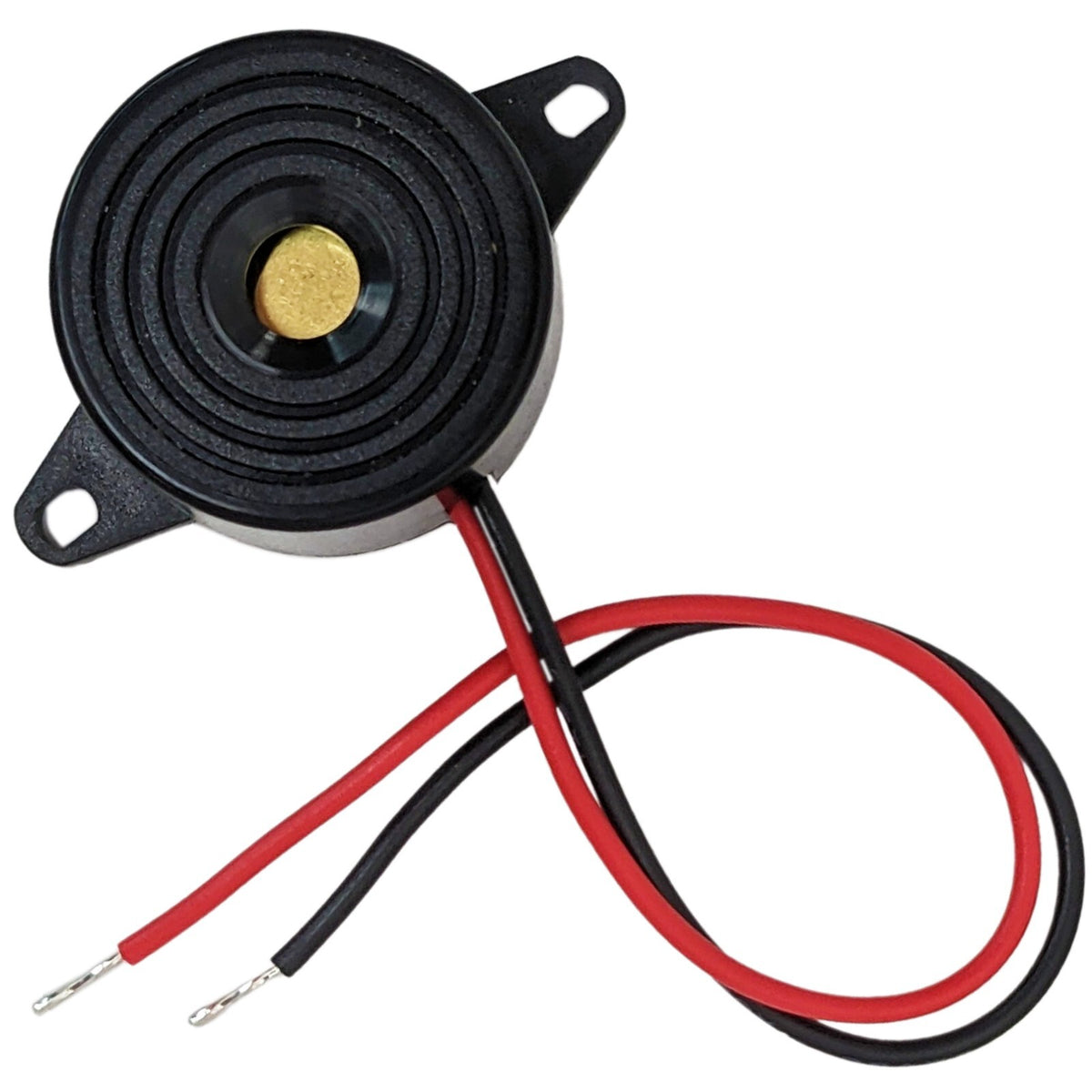 2-30V DC 80db Piezo Indicator with Wire Leads (0.9" Diameter, 0.5" Height)