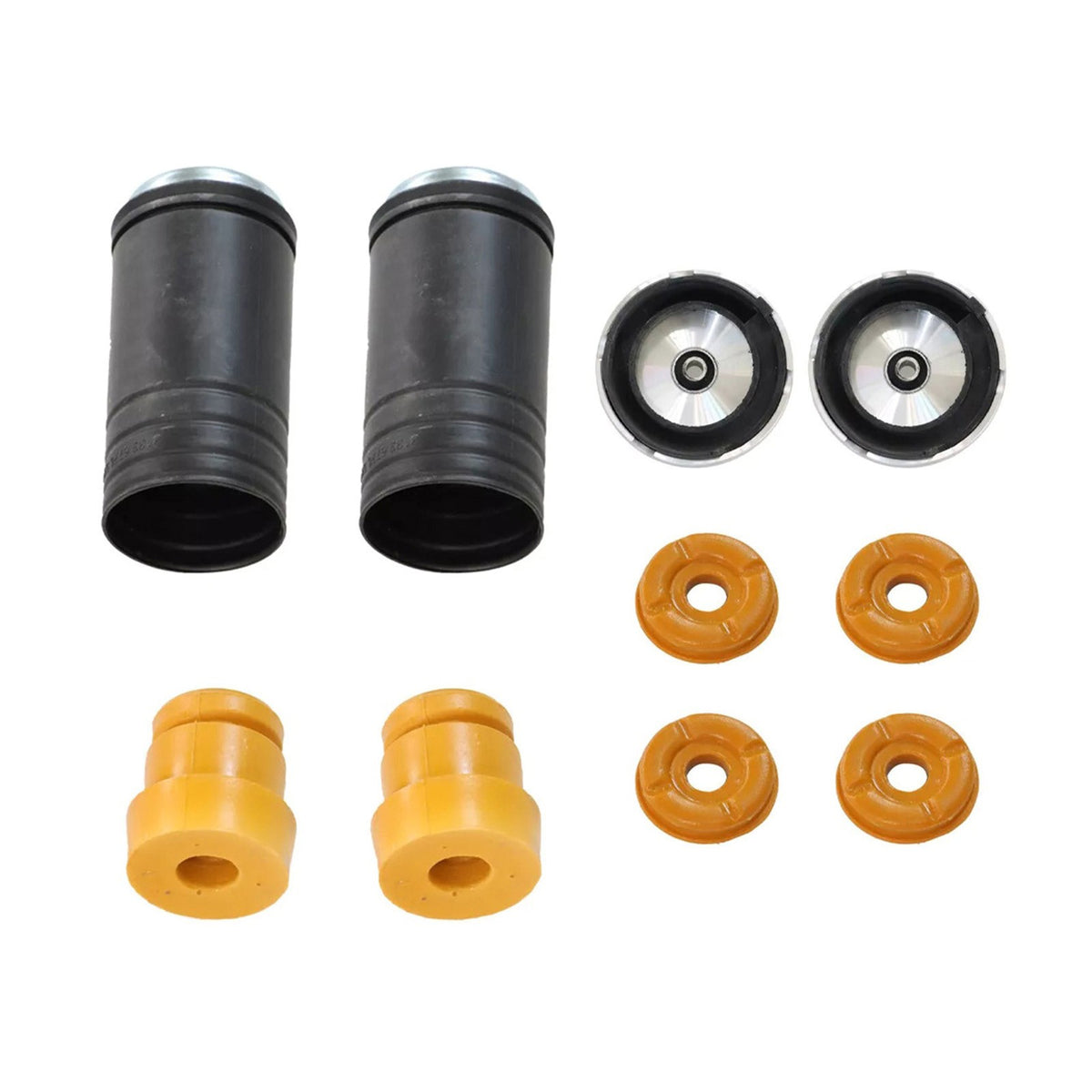 For BMW X5 X6 Front Strut Shock Mount Support Upper Lower Bump Stop Set